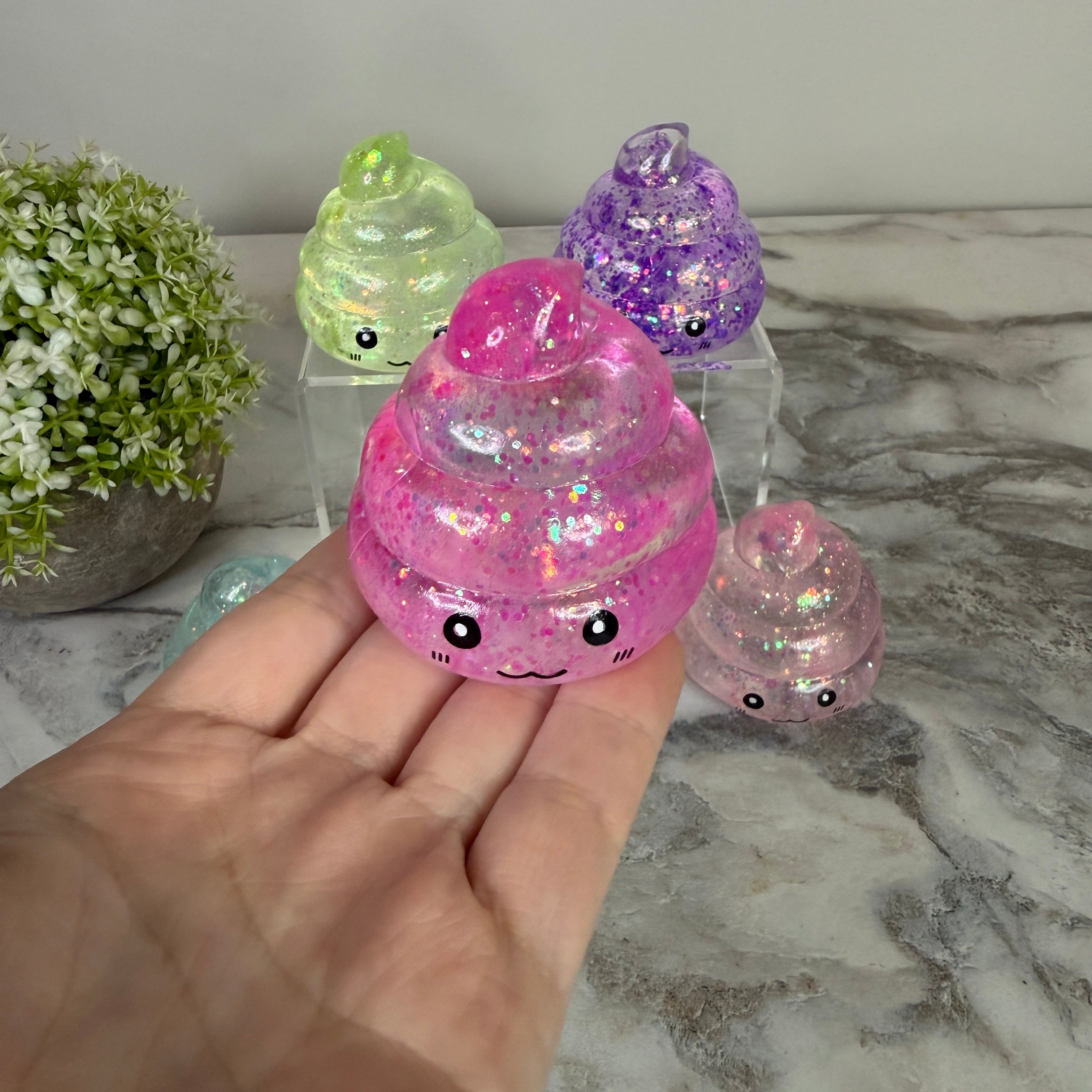 Squishy Toy - Glitter Poop