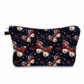 Pouch - America Red White Blue Butterfly on Black Galaxy