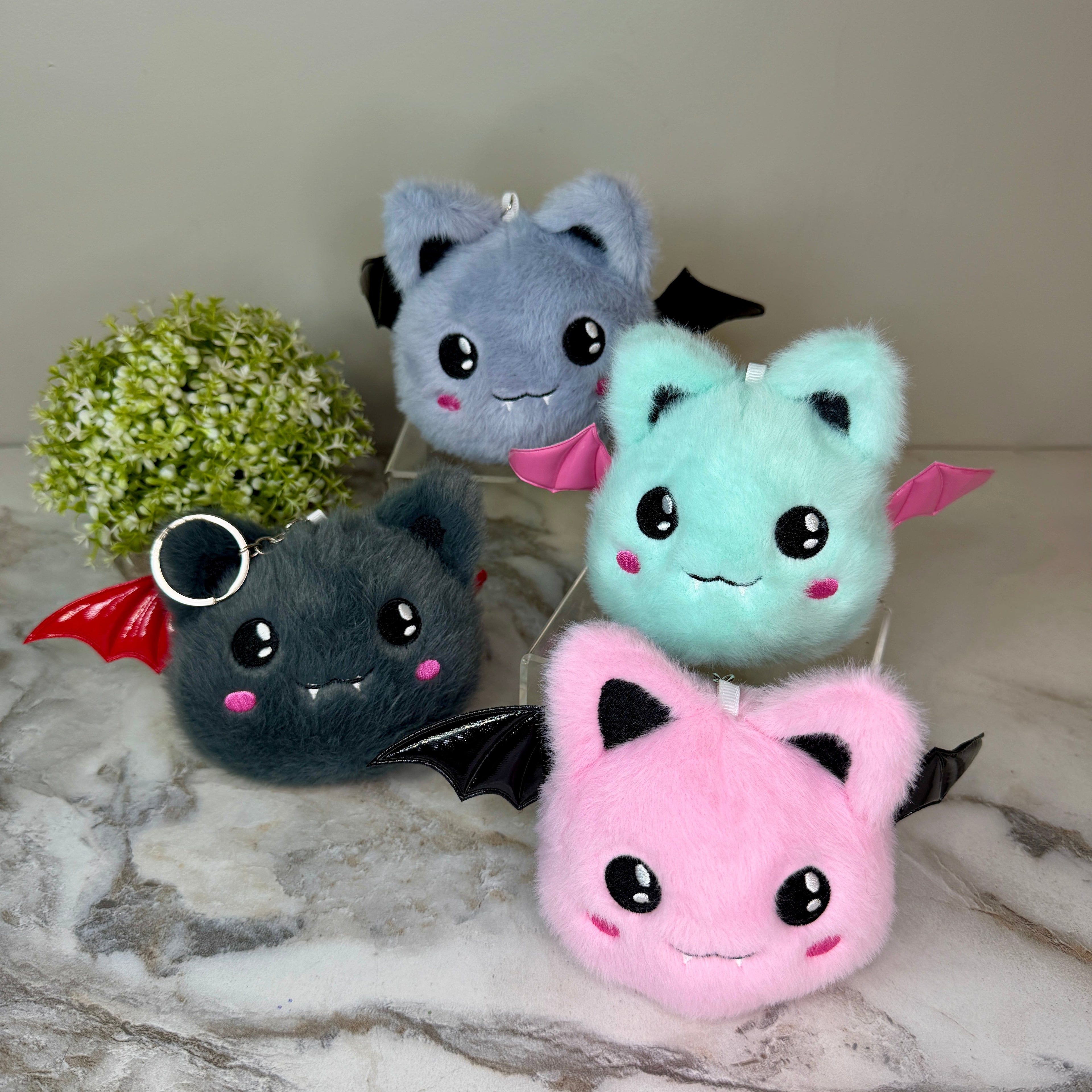Keychain - Pom Pom Bat