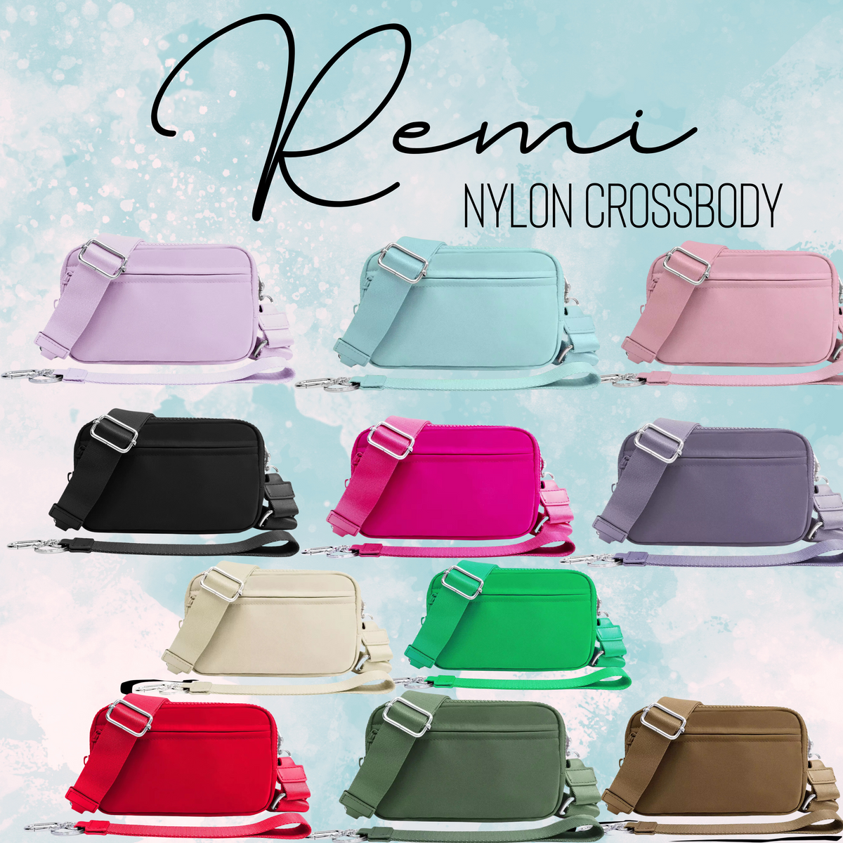 Remi - Nylon Crossbody Solid