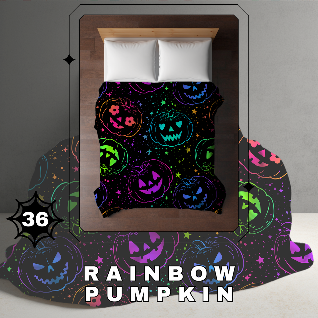 Blanket Halloween #36 - Rainbow Pumpkin - PREORDER