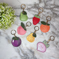 Keychain - Faux Leather Fruit