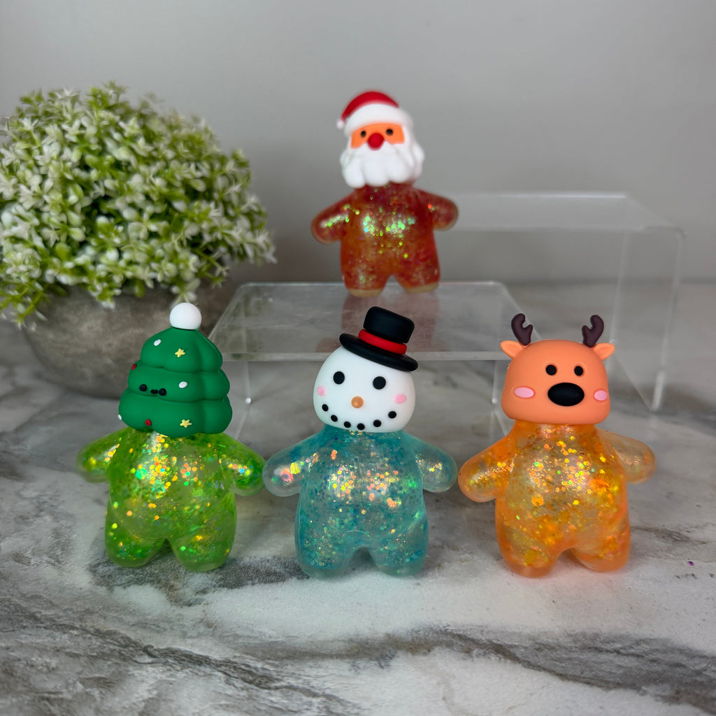 Squishy Toy - Christmas Glitter Characters