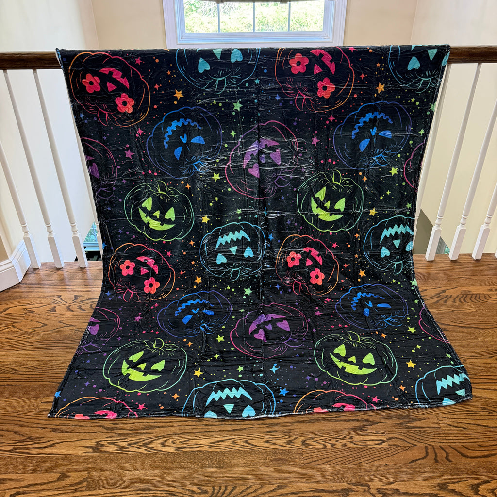 Blanket Halloween #36 - Rainbow Pumpkin