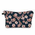 Pouch - Floral Navy Pink Cherry Blossom