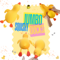 Squishy Toy - Laying Down Duck, Jumbo