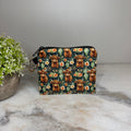 Mini Pouch - Highland Cow Cactus