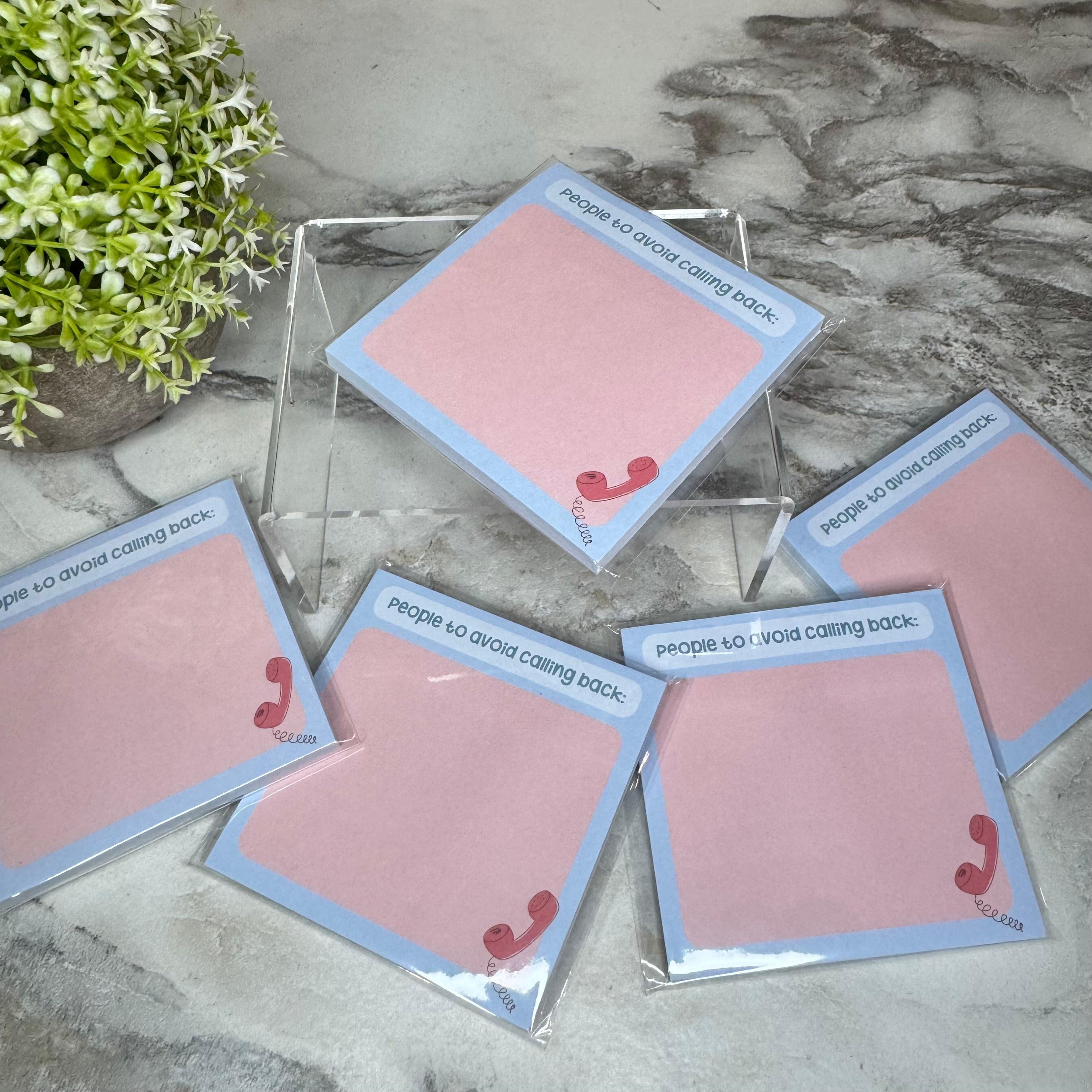The Sticky Note Collection - People To Avoid Calling Back