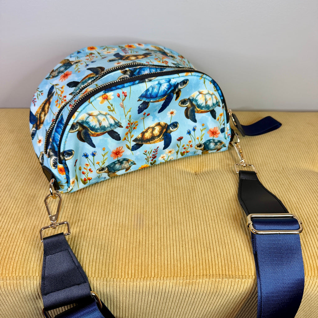 The Roni Nylon Crossbody - Turtle Floral