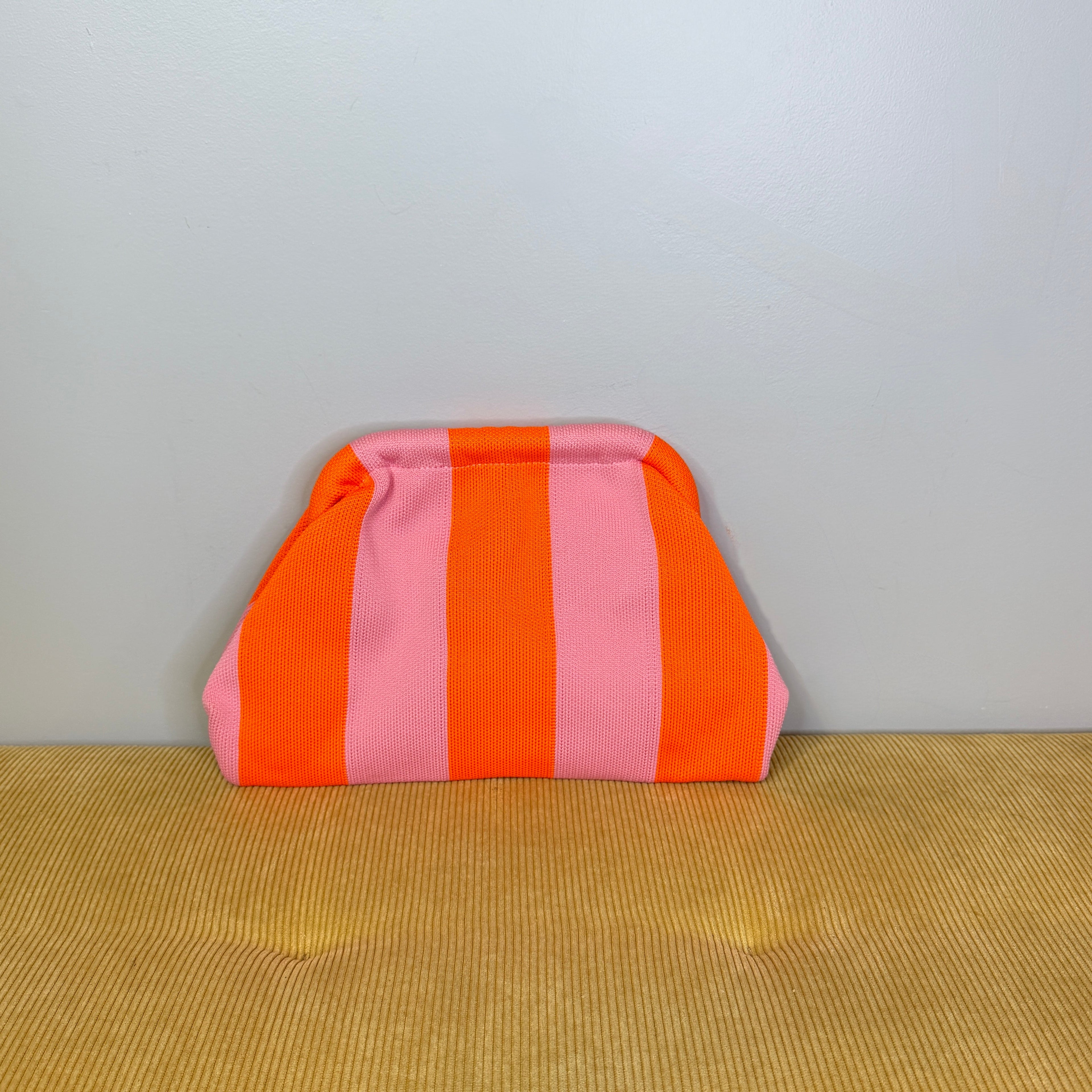Emma Travel Clutch - Stripes + Chevron