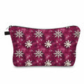 Pouch - Christmas - Snowflake Maroon