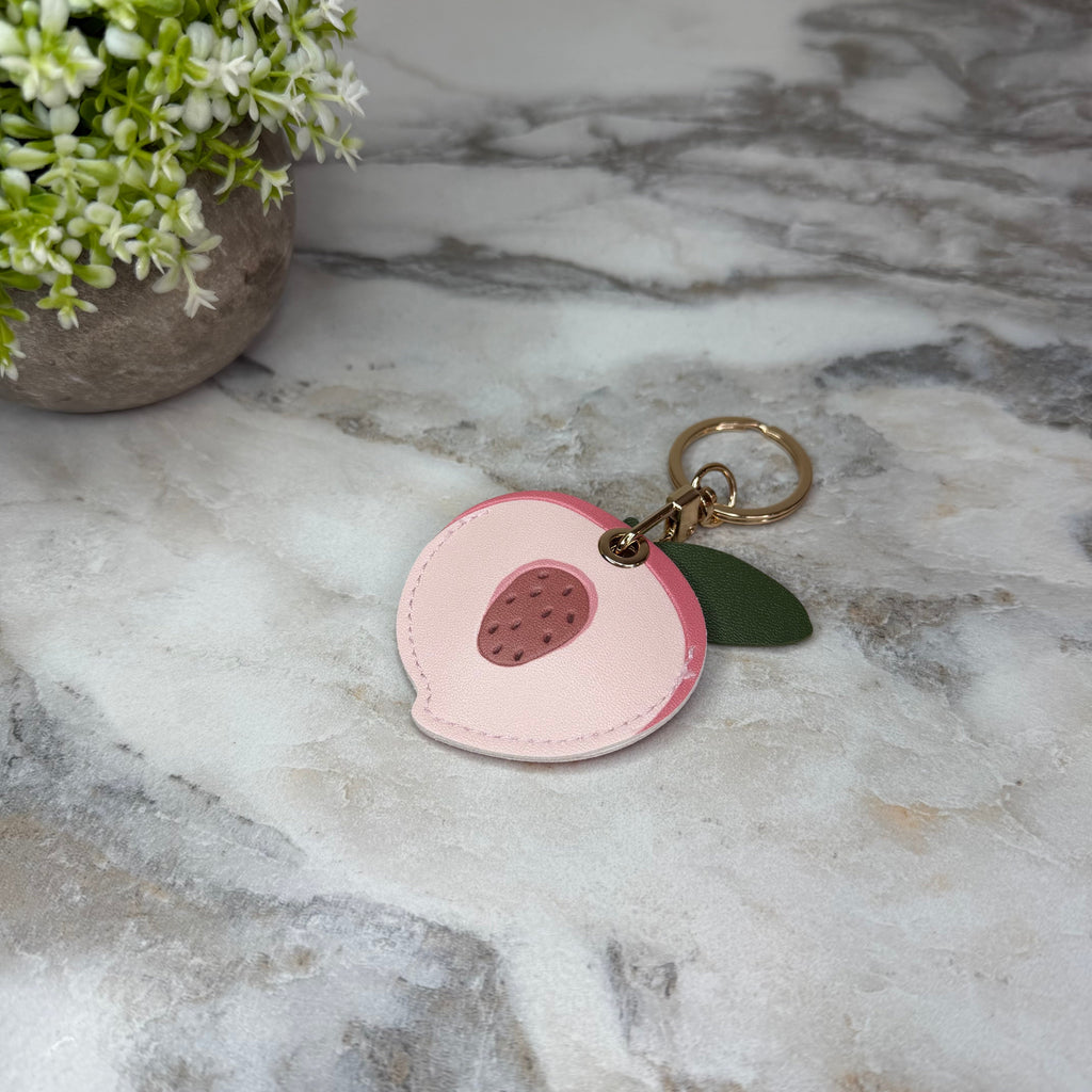 Keychain - Faux Leather Fruit