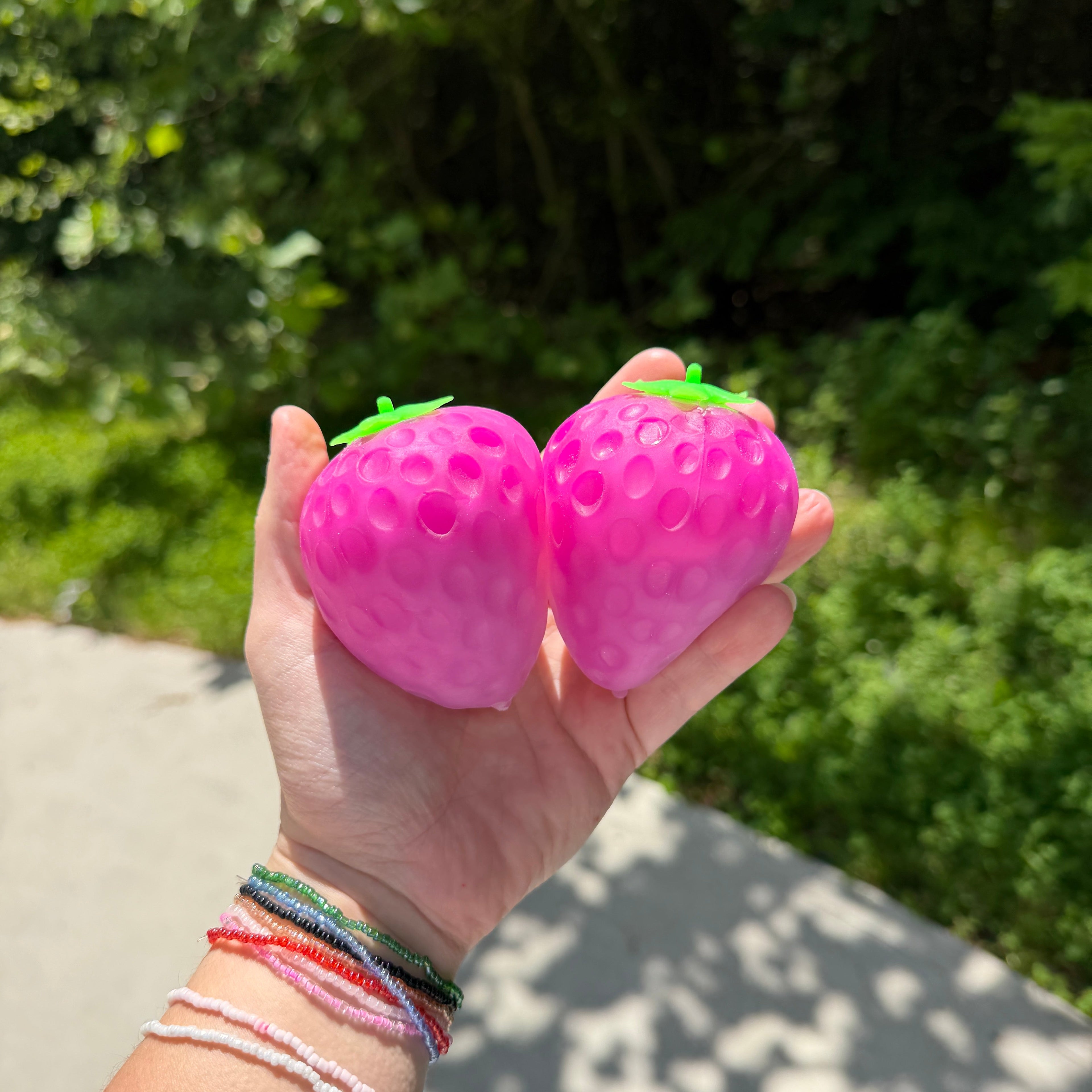 Squishy Toy - Sunlight Color Changing Strawberry, Larger