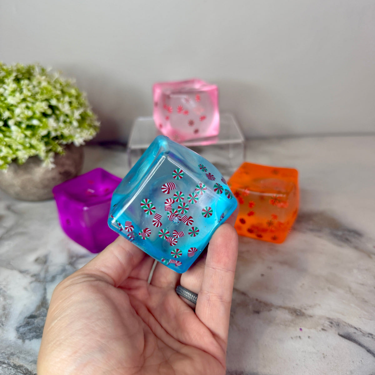 Squishy Toy - Christmas Sprinkle Cube