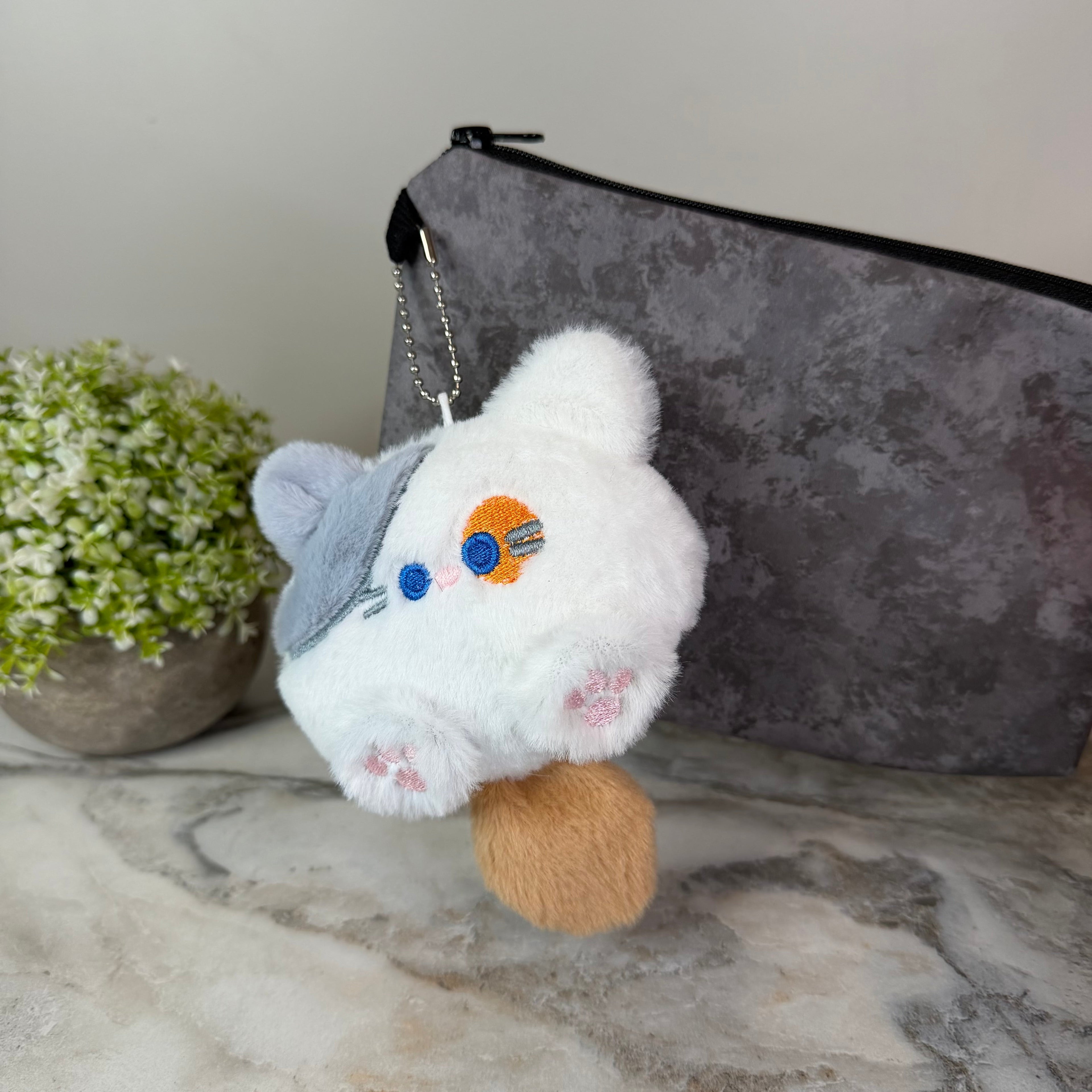Bundled Set - Pouch + Cat Keychain