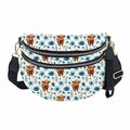 The Roni Nylon Crossbody - Highland Cow Blue Floral
