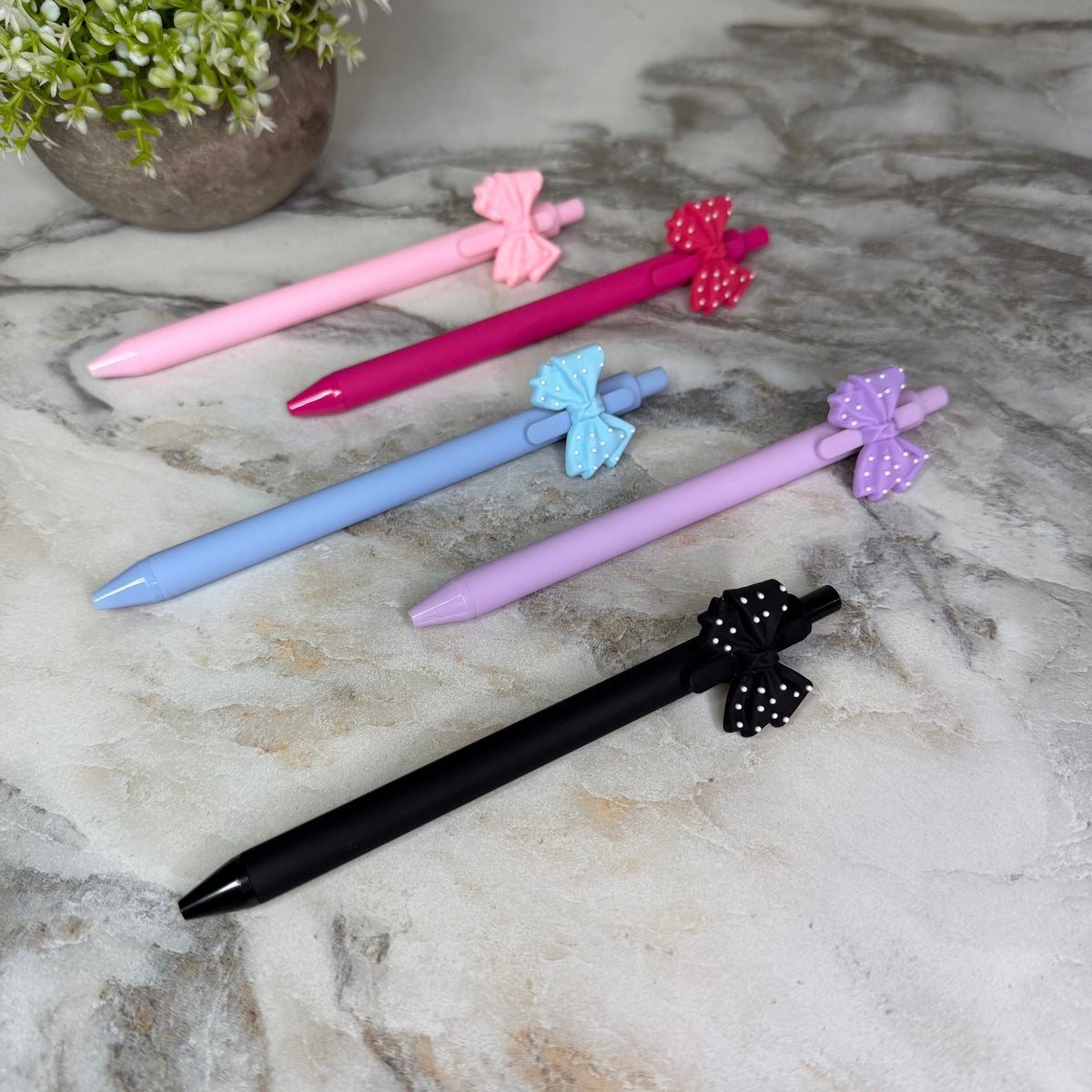 Pen - Bow Polkadot Mix
