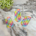 Jumbo Paperclip - Rainbow Gingham Plaid