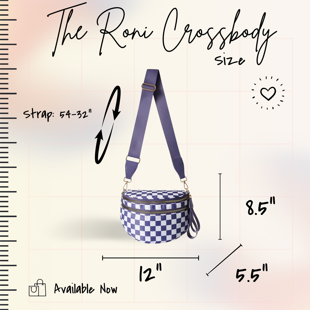 The Roni Nylon Crossbody - Red Plaid