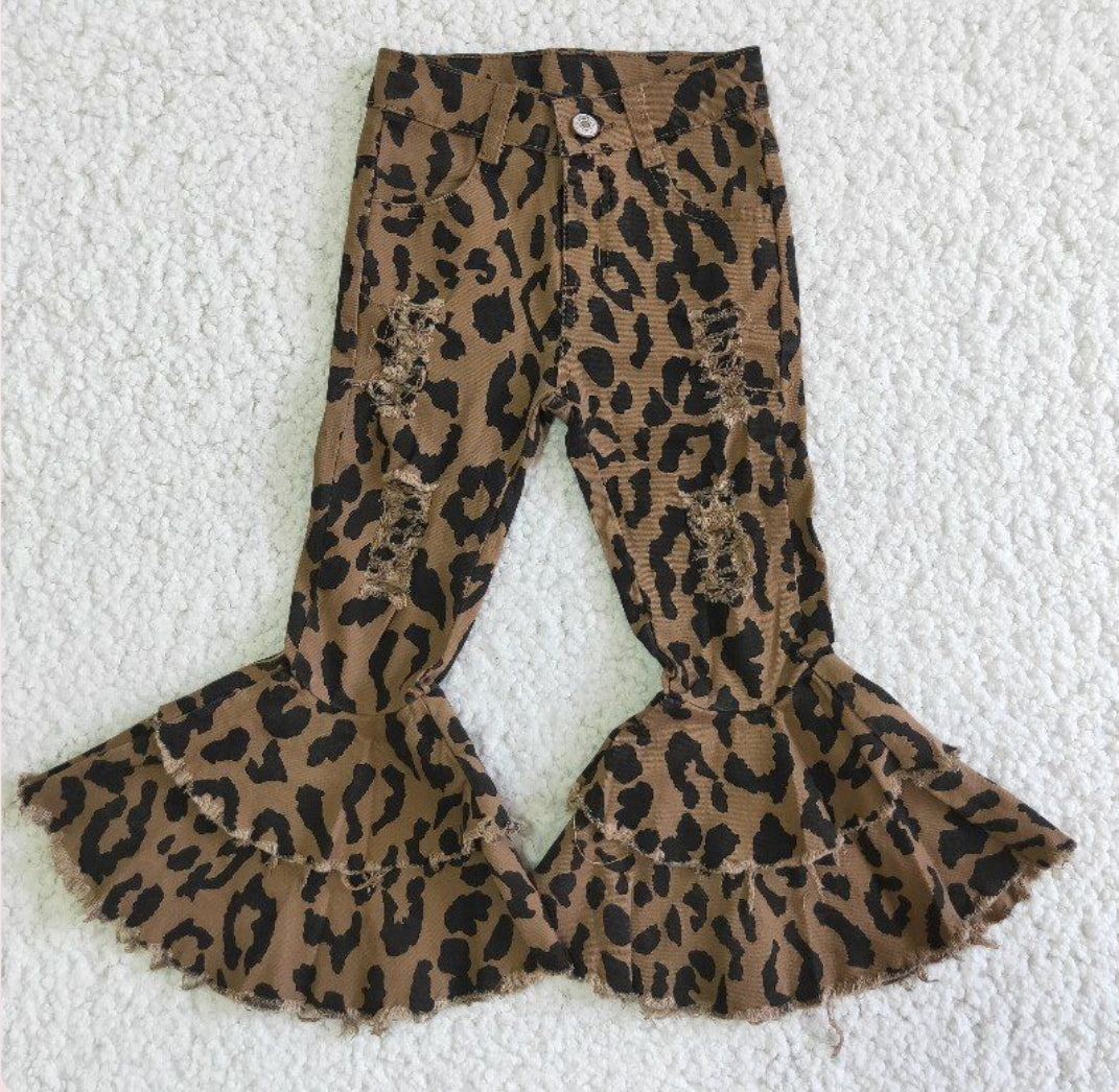 Cheetah double bell bottoms