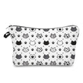 Pouch - Cat, Black & White Heads