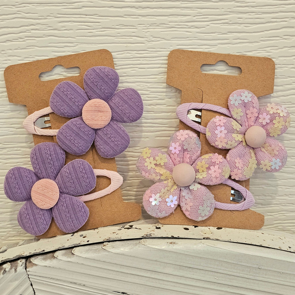 Flower snapclip set