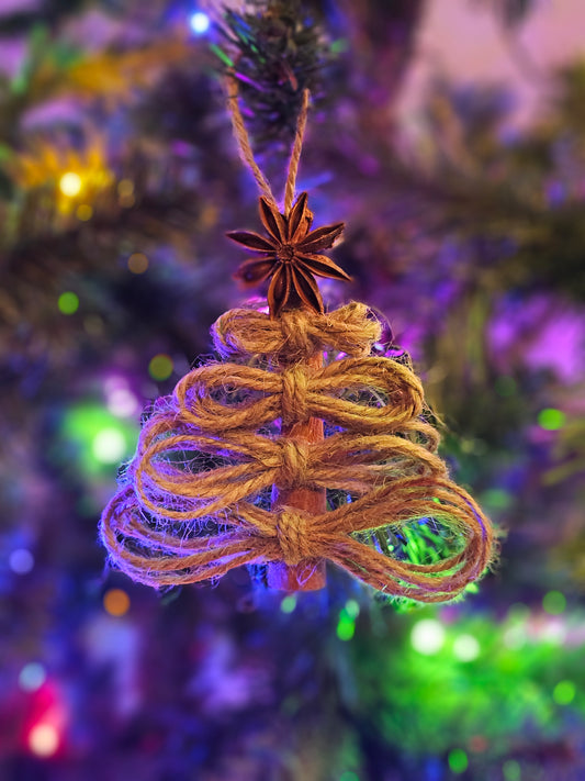 Jute tree ornament