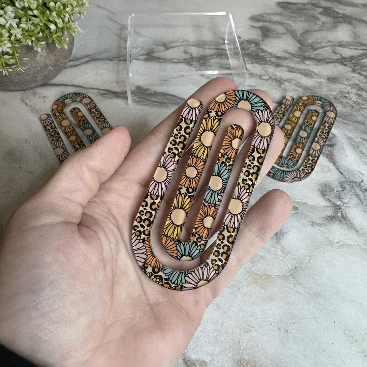 Jumbo Paperclip - Floral Animal